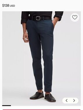 lululemon athletica ABC Slim-Fit Trouser- True Navy